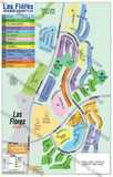Las Flores Map - PDF, editable, royalty free