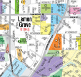 Lemon Grove Map - PDF, editable, royalty free