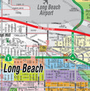 Long Beach Map - PDF, editable, royalty free