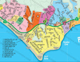 Malibu Map, Los Angeles County, CA