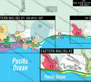 Malibu Map East - PDF, editable, royalty free