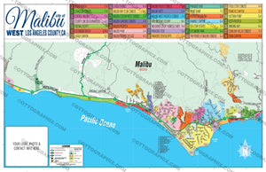 Malibu Map - WEST, Los Angeles County, CA