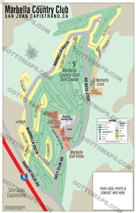 Marbella Country Club Map - San Juan Capistrano - PDF, editable, royalty free