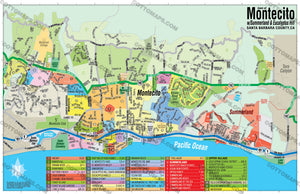 Montecito Map - PDF, editable, royalty free