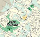 Mt. Washington Map, Los Angeles County, CA