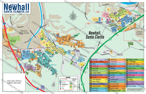 Newhall Map, Santa Clarita, CA