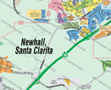 Newhall Map, Santa Clarita, CA