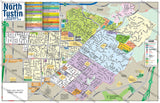 North Tustin Map, - PDF, editable, royalty free