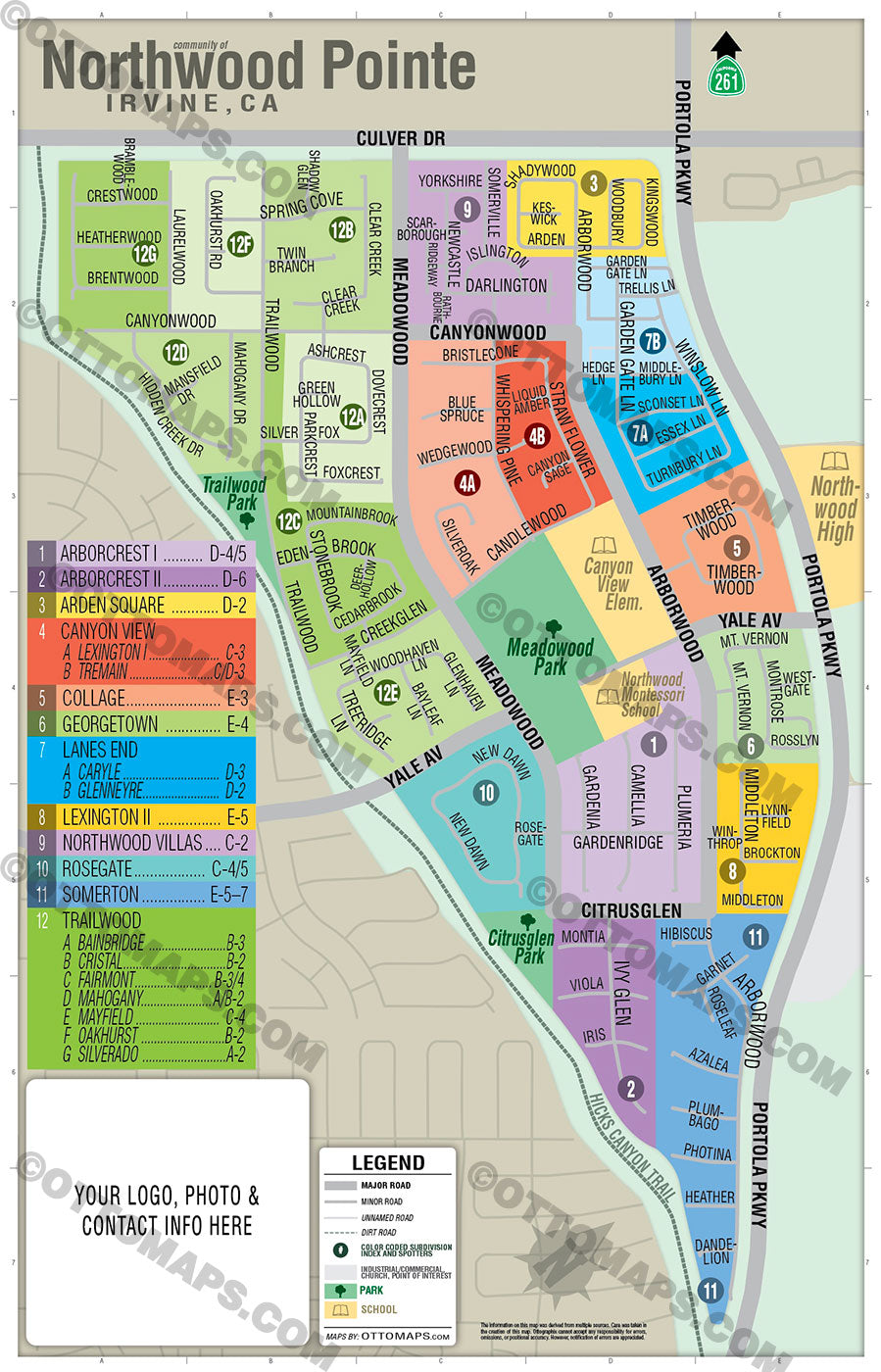 Northwood Pointe Map, Irvine, CA