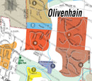 Olivenhain Map, San Diego County, CA