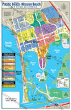 Pacific Beach, Mission Beach, Mission Bay Map - PDF, editable, royalty free