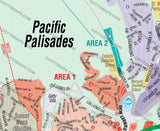 Pacific Palisades Map - PDF, editable, royalty free