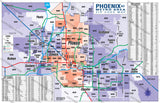 Phoenix Metro Area Zip Code Map - PDF, editable, royalty free