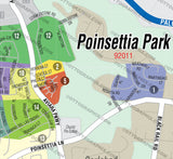 Poinsettia Park Map, San Diego County, CA
