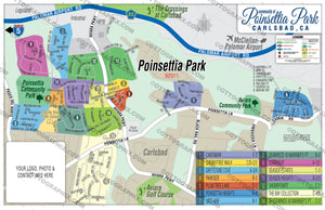 Poinsettia Park Map, San Diego County, CA