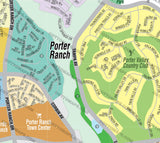 Porter Ranch Map - PDF, editable, royalty free