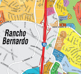 Rancho Bernardo Map - PDF, editable, royalty free
