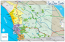 San Diego County Map - PDF, editable, royalty free