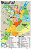 Sacramento County MLS Area Map - PDF, editable, royalty free