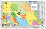 San Bernardino County Zip Code Map - PDF, editable, royalty free