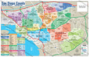 San Diego Central Region Map - PDF, editable, royalty free