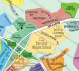 San Elijo Hills Map, San Diego County, CA