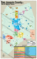 San Joaquin County MLS Area Map - PDF, editable, royalty free