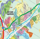 San Juan Capistrano Map, Orange County, CA