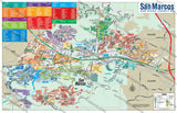 San Marcos Map - pdf, editable, royalty free