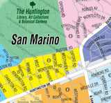 San Marino Map, Los Angeles County, CA