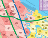 San Mateo County Map with MLS Areas - PDF, editable, royalty free