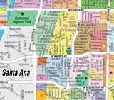 Santa Ana Map NORTH, Orange County, CA