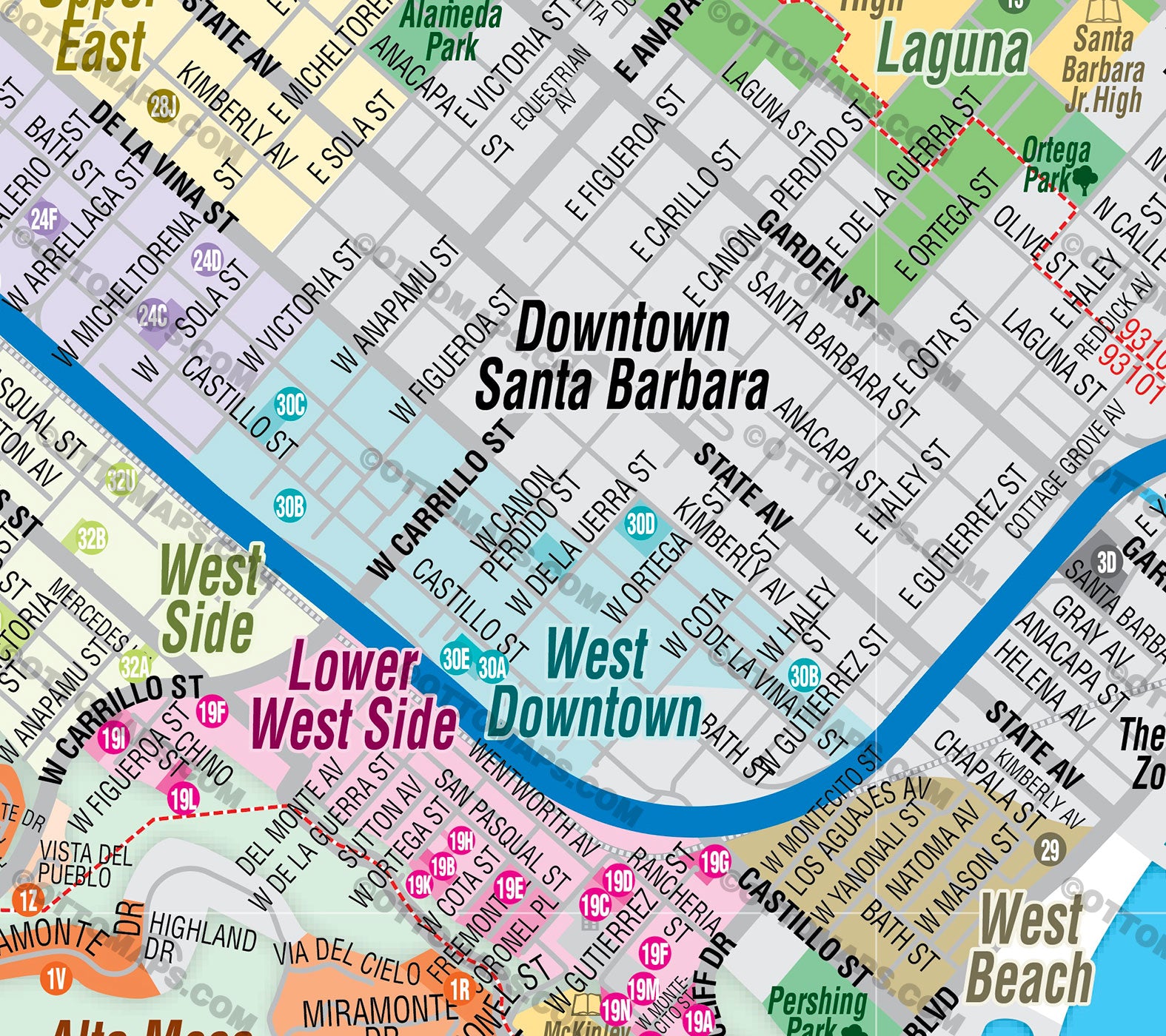 Map Of Santa Barbara County