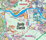 Santa Clarita Map - PDF, editable, royalty free