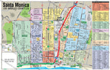 Santa Monica Map - PDF, editable, royalty free