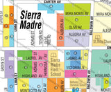 Sierra Madre Map, Los Angeles County, CA