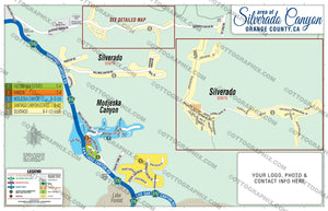 Silverado Canyon Map, Orange County, CA