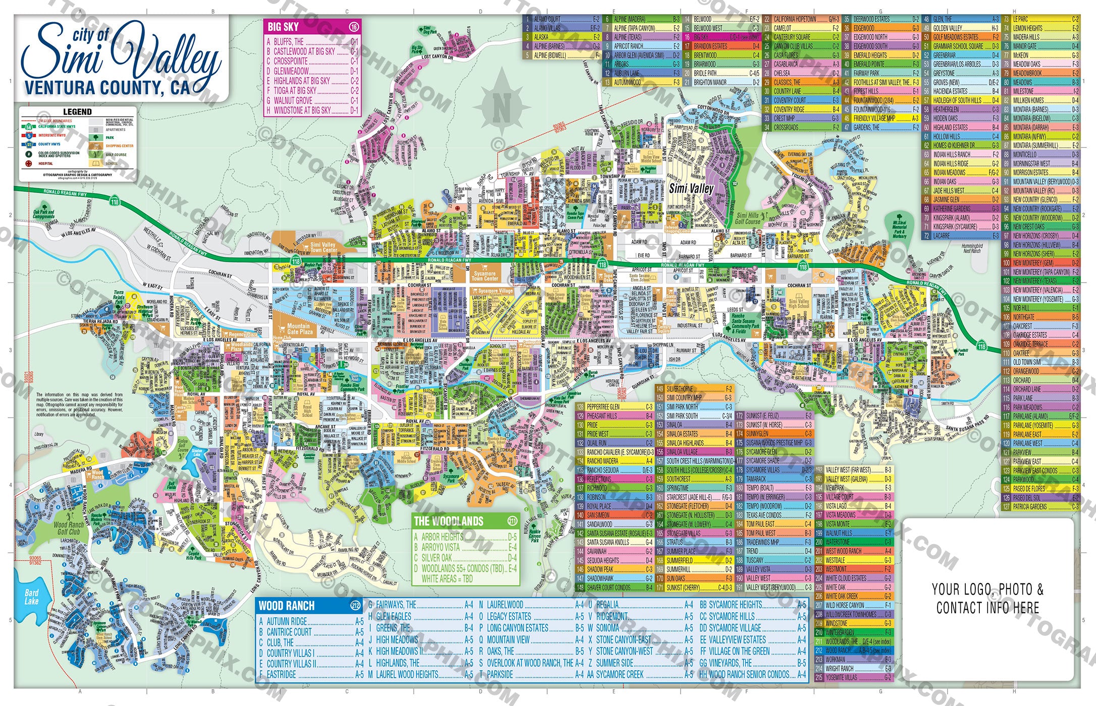 Simi Valley Map, Ventura County, CA