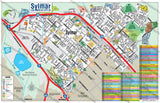 Sylmar Map, Los Angeles, CA - PDF, editable, royalty free