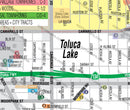 Toluca Lake Map - PDF, editable, royalty free