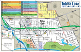 Toluca Lake Map - PDF, editable, royalty free