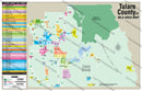 Tulare County MLS Area Map - California - PDF, editable, royalty free