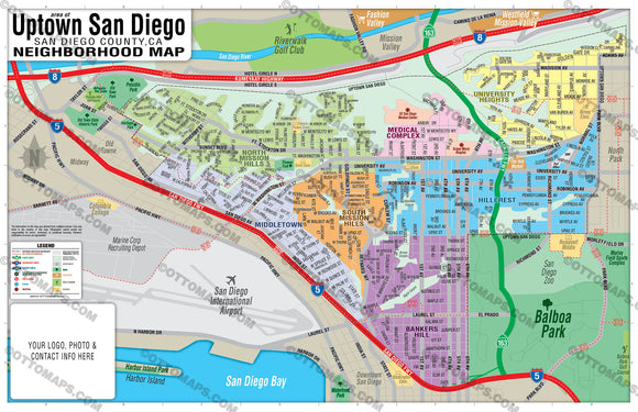 Carmel Valley Map, San Diego, CA – Otto Maps
