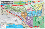 Uptown San Diego Map - PDF, editable, royalty free