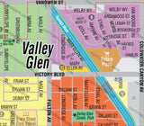 Valley Glen Map - PDF, editable, royalty free