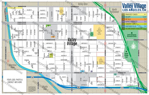 Valley Village Map - PDF, editable, royalty free