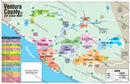 Ventura County Zip Code Map - PDF, editable, royalty free