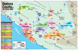 Ventura County Zip Code Map - PDF, editable, royalty free