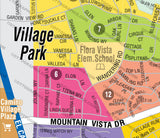 Village Park Map, San Diego County, CA