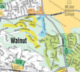 Walnut Map - PDF, editable, royalty free
